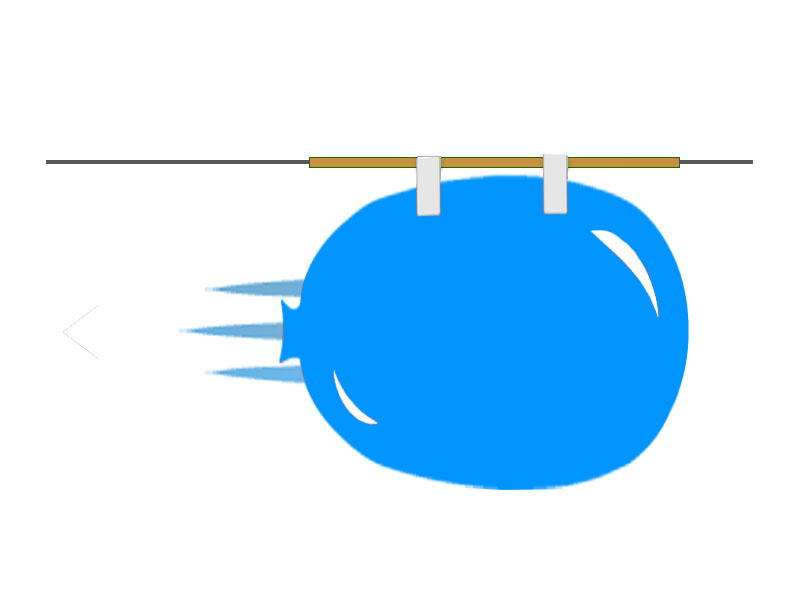 newtons third law balloon