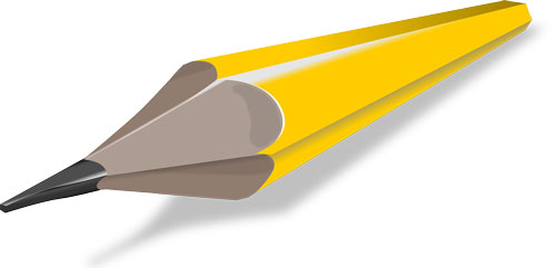 When was the pencil on sale invented and by whom