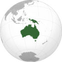 Australia-Continent-Map-on-the-globe