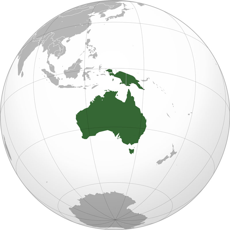 Australia-Continent-Map-on-the-globe